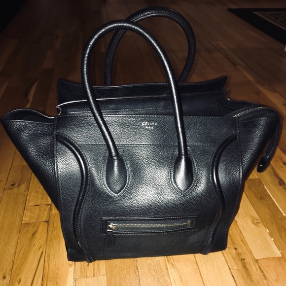 Celine Handbags - Celine Mini Luggage Handbag in Drummed Calfskin